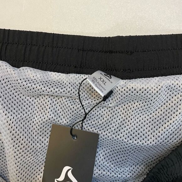 SILKWORLD Swim Shorts Men XXL Black With Pockets NWT - Picture 6 of 7